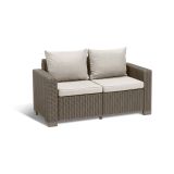 Divano da esterno Roberval, 141x68 h72 cm, Tortora