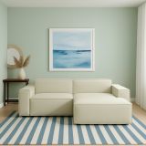 Divano design beige 240x170x70h cm - Ameli