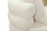 Divano design bianco e oro 133x68x69h cm - Casier