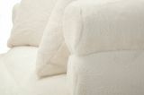 Divano design bianco e oro 133x68x69h cm - Casier