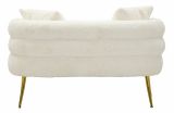 Divano design bianco e oro 133x68x69h cm - Casier