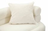 Divano design bianco e oro 133x68x69h cm - Casier