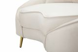 Divano design crema e oro 148x84x68h cm - Gupta