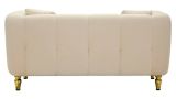 Divano design crema e oro 81x155x71h cm - Gandolfo