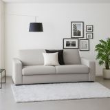 Divano design grigio 200x95x90h cm - Azier