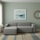 Divano design grigio 240x170x70h cm - Assurte