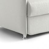 Divano design grigio chiaro 160x95x90h cm - Monleale