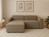 Divano design tortora 240x170x70h cm - Assurte