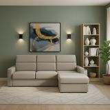 Divano design tortora 280x160x100h cm - Vigonovo