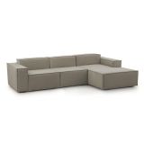 Divano design tortora 300x170x70h cm - Ananas