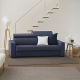 Divano elegante blu 160x95x85h cm - Nukualofa