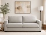 Divano elegante grigio 200x95x90h cm - Eletta