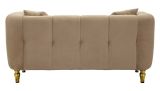 Divano elegante grigio e oro 81x155x71h cm - Gandolfo