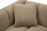 Divano elegante grigio e oro 81x155x71h cm - Gandolfo