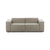 Divano elegante tortora 220x95x70h cm - Lepidolite