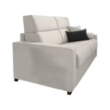 Divano Fisso 2 Posti Beige Sfoderabile Idrorepellente 200x95x100h cm, Lavabile Made in Italy - Letino