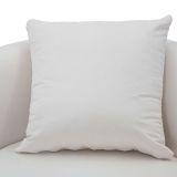 Divano Fisso 2 Posti Bianco oro Effetto Velluto Cuscini Inclusi 127x74x71h cm, Braccioli - Dingle