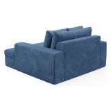 Divano Fisso 2 Posti blu Cuscini Sfoderabili Braccioli 162x167x86h cm, Posti a Sedere 2 - Comazzo