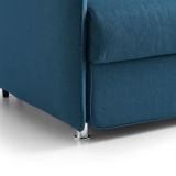 Divano Fisso 2 Posti blu Sfoderabile Idrorepellente 180x95x90h cm, Lavabile Made in Italy - Varedo