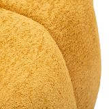 Divano Fisso 2 Posti Giallo Senape Posti a Sedere 2 Materiale Struttura in Legno Nobilitato 82x58x147h cm, Altezza Seduta 40 cm - Alchi