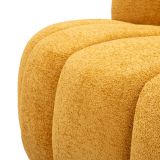 Divano Fisso 2 Posti Giallo Senape Posti a Sedere 2 Materiale Struttura in Legno Nobilitato 82x58x147h cm, Altezza Seduta 40 cm - Alchi