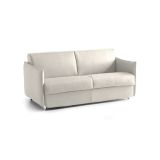 Divano fisso 2 posti Monleale, 160x95 h90 cm, Beige