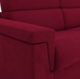 Divano Fisso 2 Posti Rosso Sfoderabile Idrorepellente 185x95x100h cm, Lavabile Made in Italy - Lapio
