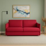Divano fisso 2 posti Varedo, 180x95 h90 cm, Rosso