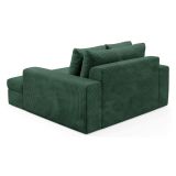 Divano Fisso 2 Posti Verde Cuscini Sfoderabili Braccioli 162x167x86h cm, Posti a Sedere 2 - Comazzo