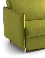 Divano Fisso 2 Posti Verde Sfoderabile Idrorepellente 160x95x90h cm, Lavabile Made in Italy - Monleale