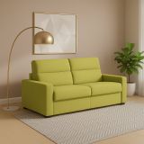 Divano Fisso 2 Posti Verde Sfoderabile Idrorepellente 180x95x100h cm, Lavabile Made in Italy - Vialfre