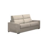 Divano fisso 2 posti Vialfre, 180x95 h100 cm, Tortora