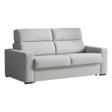 Divano Fisso 3 Posti Grigio Sfoderabile Lavabile 220x95 cm, Braccioli Made in Italy - Ozegna