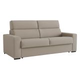 Divano Fisso 3 Posti Grigio Tortora Sfoderabile Lavabile 220x95 cm, Braccioli Made in Italy - Ozegna