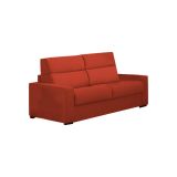 Divano fisso 3 posti Ozegna, 220x95 h100 cm, Arancione