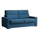 Divano fisso 3 posti Ozegna, 220x95 h100 cm, Blu