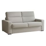 Divano fisso 3 posti Ozegna, 220x95 h100 cm, Grigio chiaro