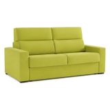 Divano Fisso 3 Posti Verde Sfoderabile Lavabile 220x95 cm, Braccioli Made in Italy - Ozegna