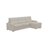Divano fisso con penisola Vigonovo, 280x160 h100 cm, Beige