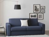 Divano in legno e ferro rivestito in tessuto blu 180x95x90h cm - Cianite