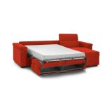 Divano letto 2 piazze arancione 285x160cm - Ganzaria