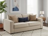 Divano letto 2 piazze beige 200x100cm - Adalberto