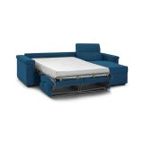 Divano letto 2 piazze blu 285x160cm - Ganzaria