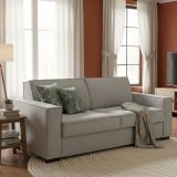 Divano letto 2 piazze grigio 160x95cm - Alk