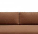 Divano Letto 2 Posti Arancione Contenitore Cuscini Sfoderabili 210x106 cm, Reclinabile - Brugnato