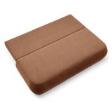 Divano Letto 2 Posti Arancione Contenitore Cuscini Sfoderabili 210x106 cm, Reclinabile - Brugnato