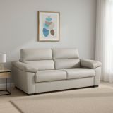 Divano letto 2 posti beige 205x95cm - Fisciano