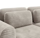 Divano Letto 2 Posti Beige Chiaro Contenitore di Apertura a Libro 266x121 cm, Reclinabile - Golgi