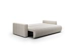 Divano Letto 2 Posti Bianco Contenitore di Apertura a Libro 240x105 cm, Reclinabile - Erbezzo