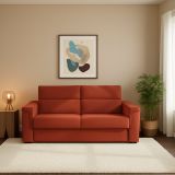 Divano letto 2 posti Biscossi, 205x95 h100 cm, Arancione